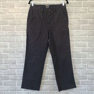 Faherty Organic Cotton Blend Utility Pants Washed Black NWT $148 Womens 27